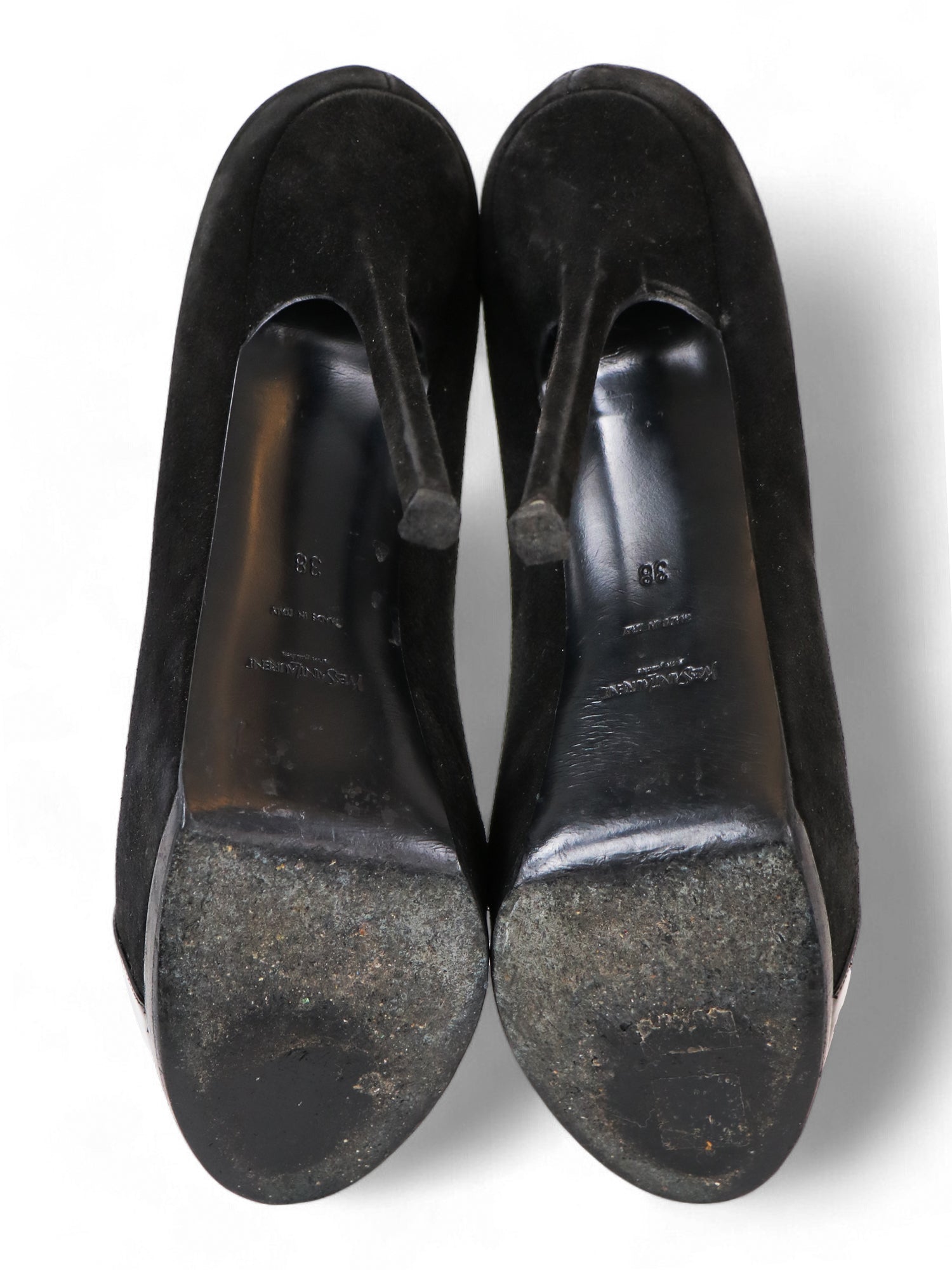 Vintage Suede Platform Pumps